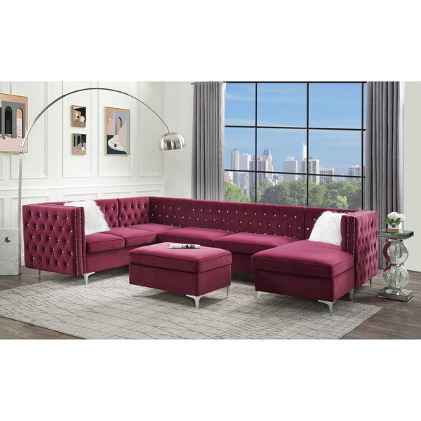 Acme Furniture Jaszira Fabric 5 pc Sectional 57330/57331/57332/57333/57334 IMAGE 1