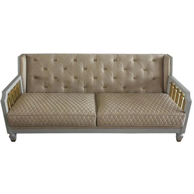 Acme Furniture House Marchese Stationary Polyurethane Sofa 58865 IMAGE 2