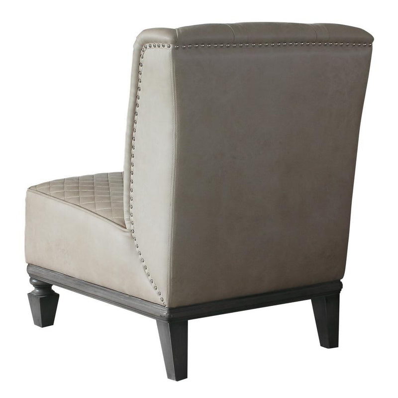 Acme Furniture House Marchese Stationary Polyurethane Accent Chair 58868 IMAGE 4