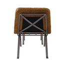 Acme Furniture Bison Stationary Leather Accent Chair 59650 IMAGE 4