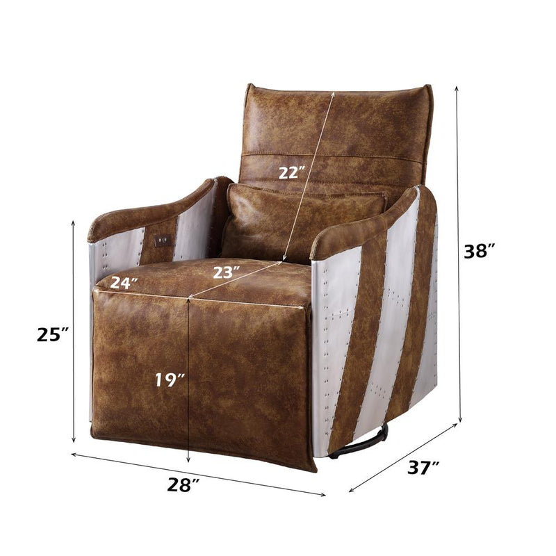 Acme Furniture Qalurne 59942 Power Motion Recliner with Swivel IMAGE 15