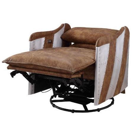 Acme Furniture Qalurne Power Leather Recliner 59942 IMAGE 9