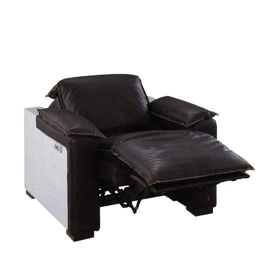 Acme Furniture Nernoss Power Leather Recliner 59943 IMAGE 4