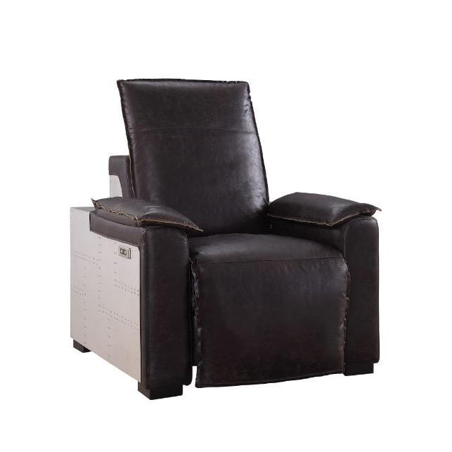 Acme Furniture Nernoss Power Leather Recliner 59943 IMAGE 6