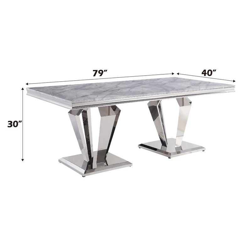 Acme Furniture Satinka 68265 Dining Table IMAGE 4