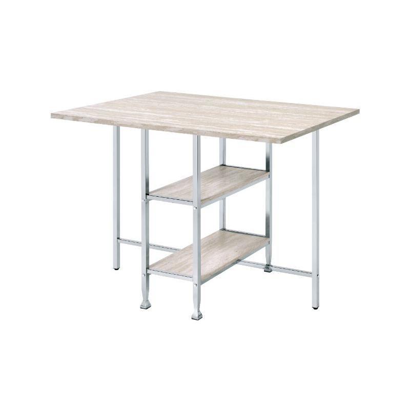 Acme Furniture Raine Counter Height Dining Table with Trestle Base 74005 IMAGE 2