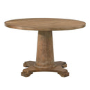 Acme Furniture Round Yotam Dining Table with Pedestal Base 77160 IMAGE 3