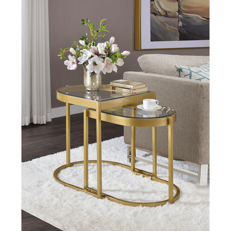 Acme Furniture Timbul Nesting Tables 82340 IMAGE 4