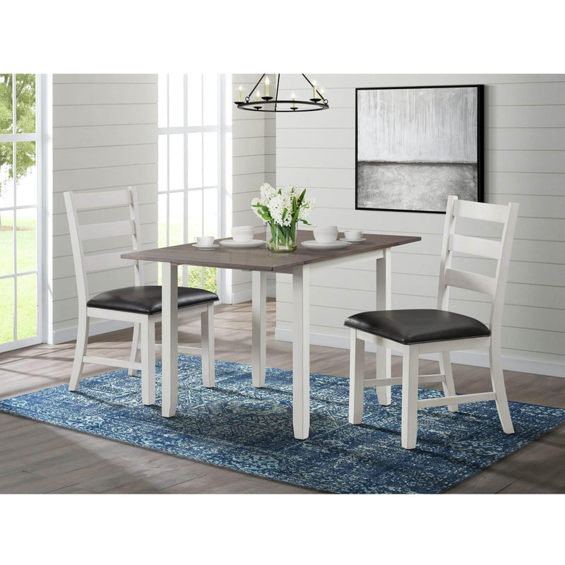 Elements International Martin Brown 3 pc Dinette DMT7003DLDS IMAGE 1