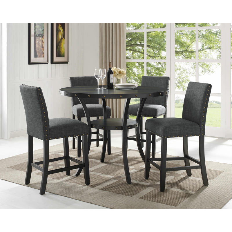 New Classic Furniture Round Crispin Counter Height Dining Table D162G-CT-GRY IMAGE 3