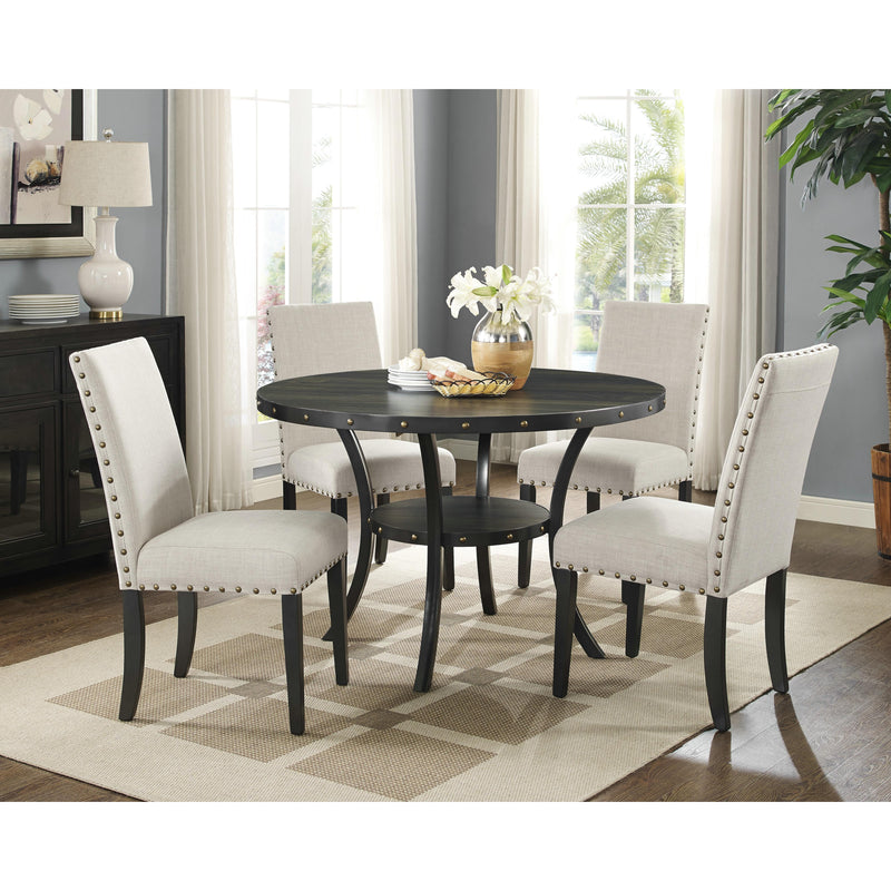 New Classic Furniture Round Crispin Dining Table D162G-DT-GRY IMAGE 3