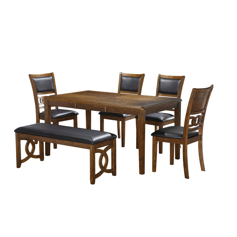 New Classic Furniture Gia 5 pc Dinette D1701-160-BRN IMAGE 2