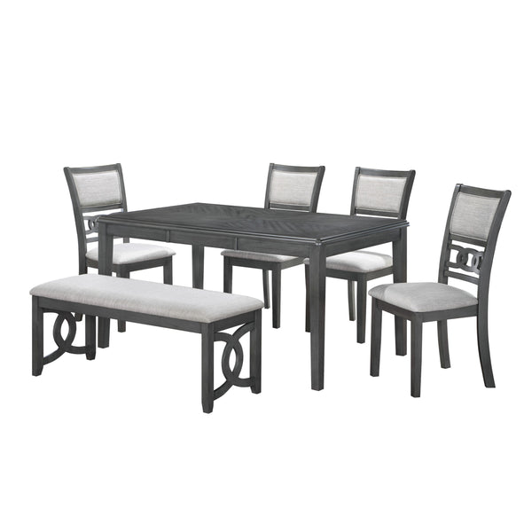 New Classic Furniture Gia 5 pc Dinette D1701-160-GRY IMAGE 1