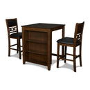 New Classic Furniture Gia 3 pc Counter Height Dinette D1701-32S-BRN IMAGE 1