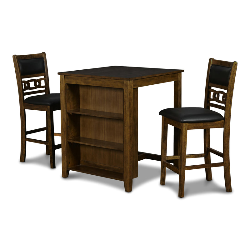 New Classic Furniture Gia 3 pc Counter Height Dinette D1701-32S-BRN IMAGE 2