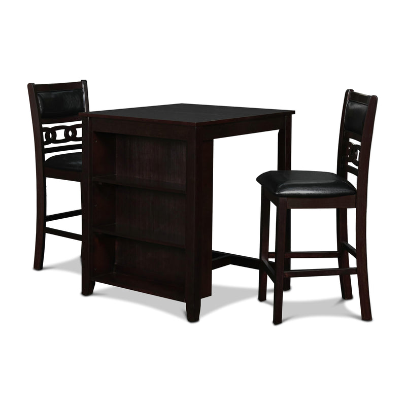 New Classic Furniture Gia 3 pc Counter Height Dinette D1701-32S-EBY IMAGE 2