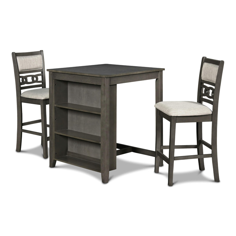 New Classic Furniture Gia 3 pc Counter Height Dinette D1701-32S-GRY IMAGE 2