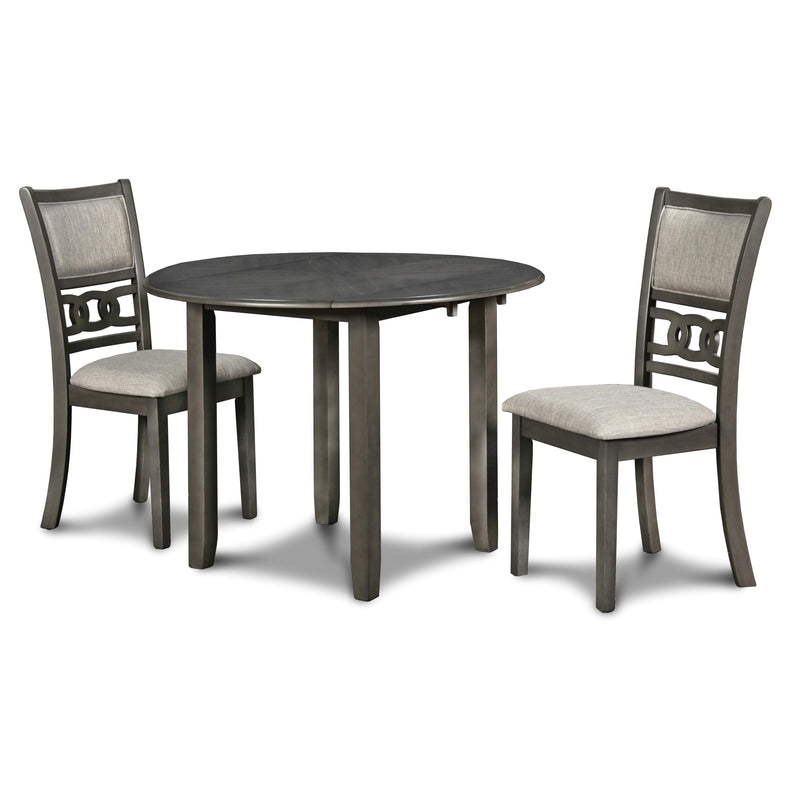 New Classic Furniture Gia 3 pc Dinette D1701-40S-GRY IMAGE 2