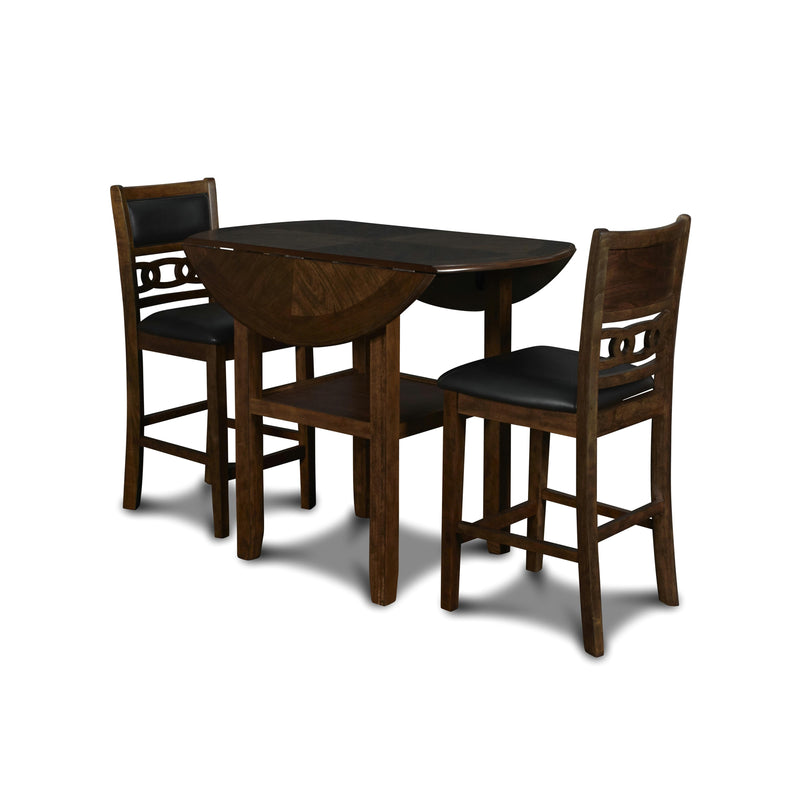 New Classic Furniture Gia 3 pc Counter Height Dinette D1701-42S-BRN IMAGE 1