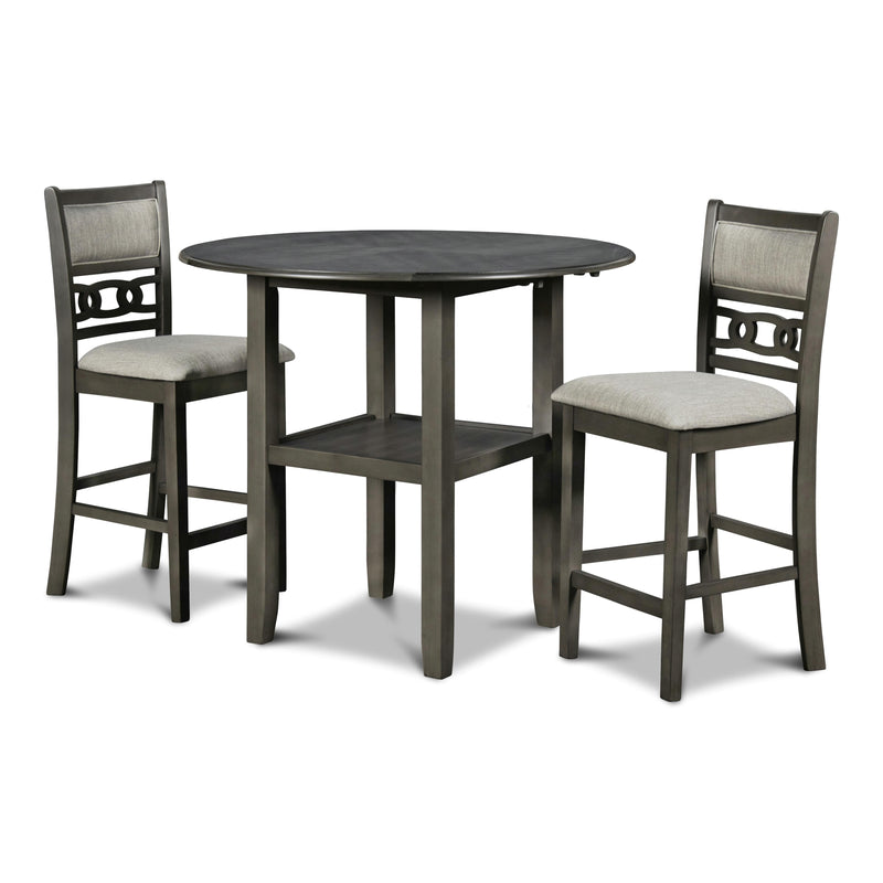 New Classic Furniture Gia 3 pc Counter Height Dinette D1701-42S-GRY IMAGE 2