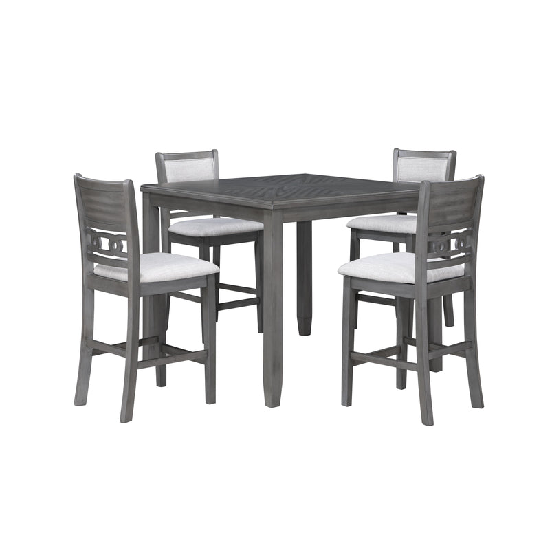 New Classic Furniture Gia 5 pc Counter Height Dinette D1701-542-GRY IMAGE 2