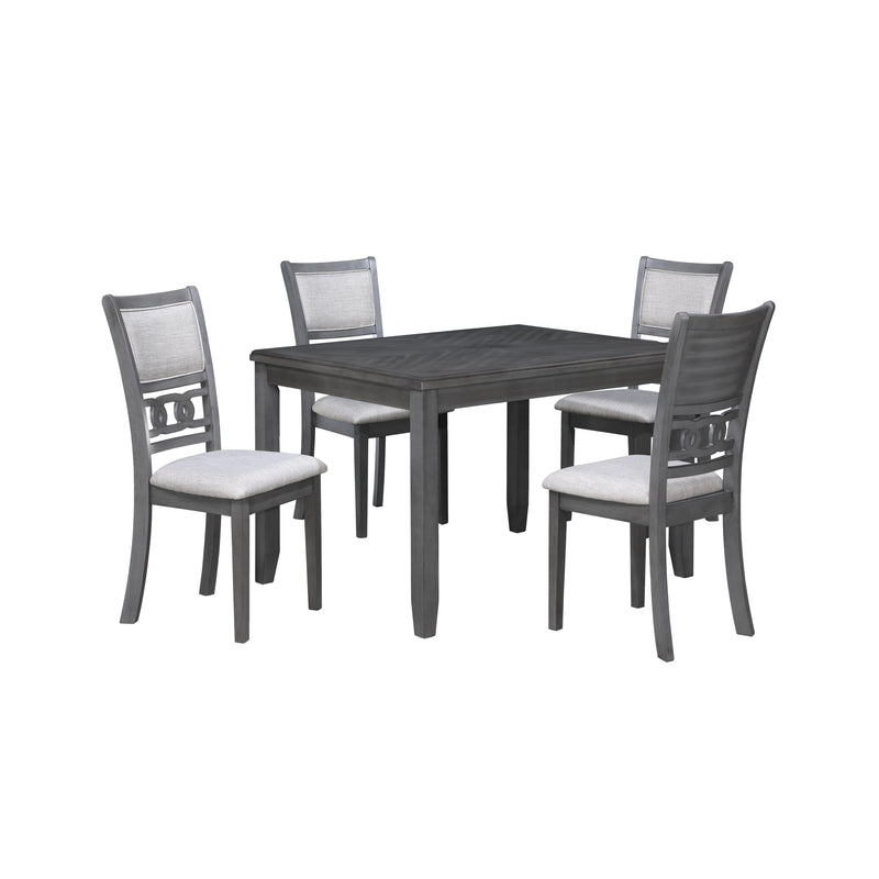 New Classic Furniture Gia 5 pc Counter Height Dinette D1701-548-GRY IMAGE 1