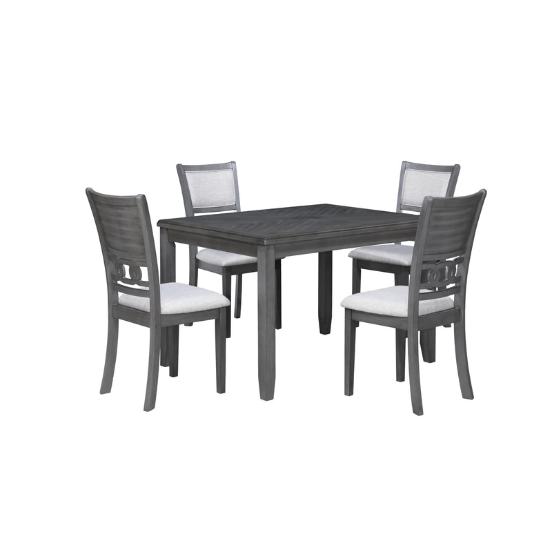 New Classic Furniture Gia 5 pc Counter Height Dinette D1701-548-GRY IMAGE 2