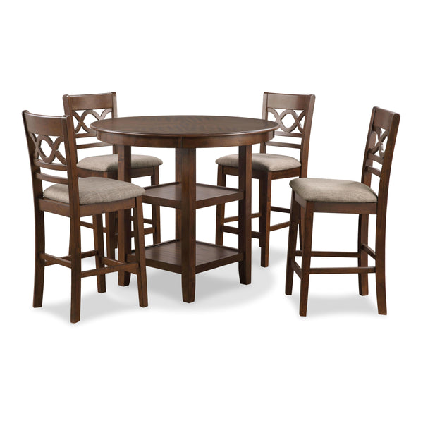 New Classic Furniture Cori 5 pc Counter Height Dinette D1719-52S-CHY IMAGE 1