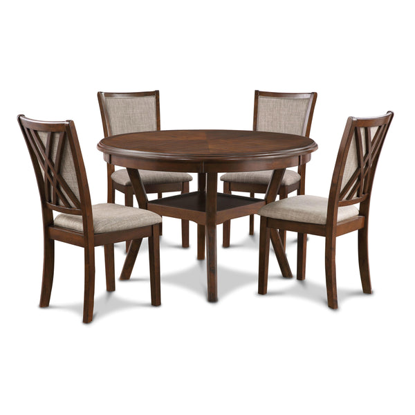 New Classic Furniture Amy 5 pc Dinette D3651-50S-CHY IMAGE 1