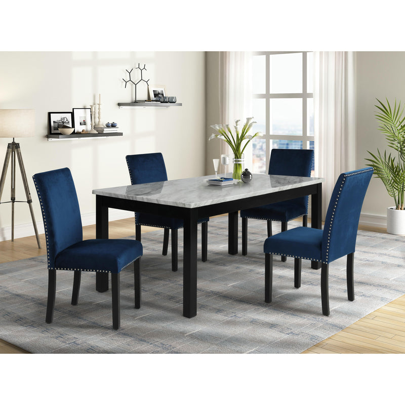 New Classic Furniture Round Celeste Dining Table with Marble Top D400-10 IMAGE 8