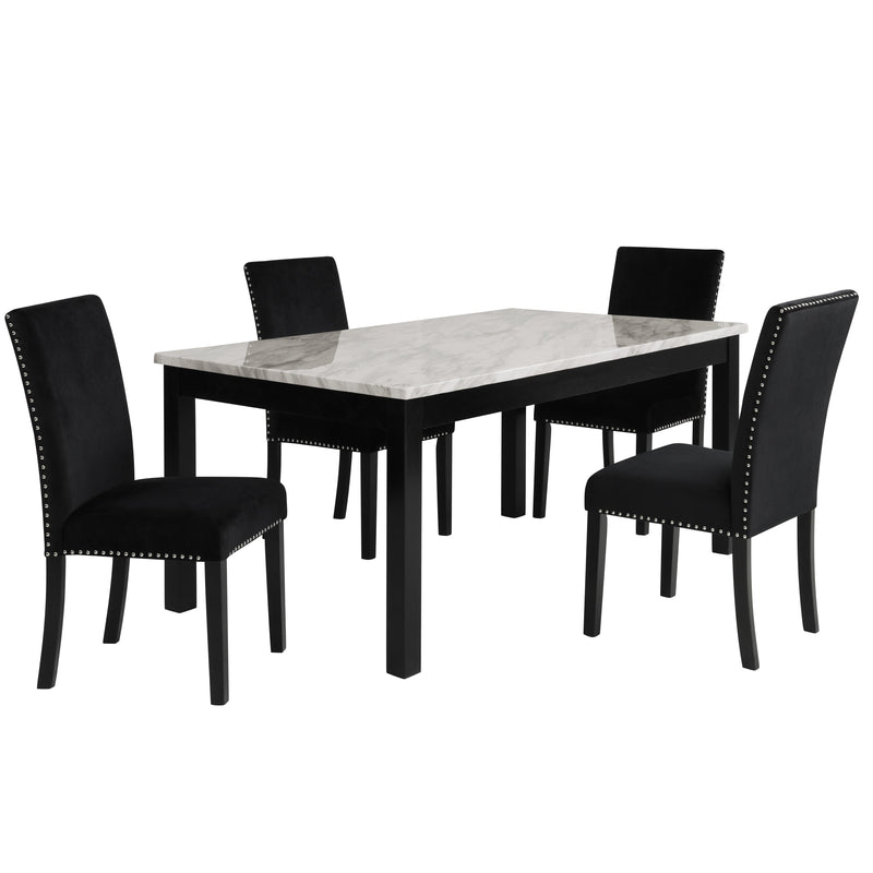 New Classic Furniture Celeste Dining Chair D400-20-BLK IMAGE 7