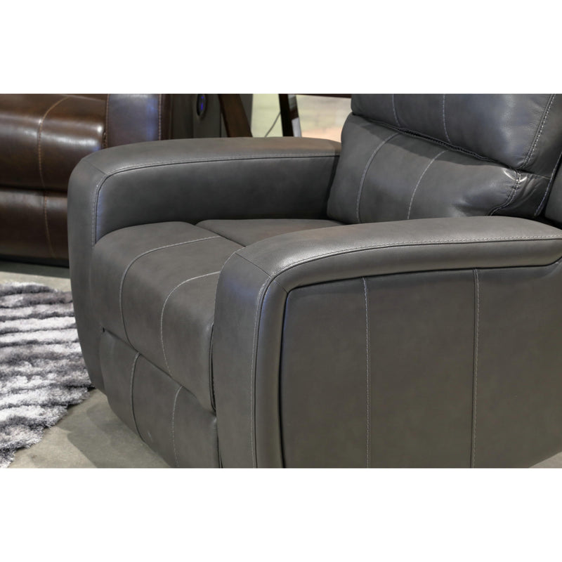 New Classic Furniture Linton Glider Leather Recliner L1721-13-DGR IMAGE 3