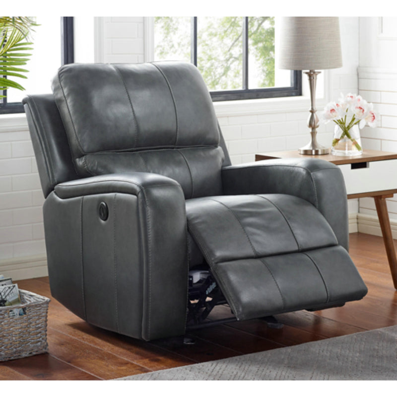 New Classic Furniture Linton Power Glider Leather Recliner L1721-13P1-DGR IMAGE 2