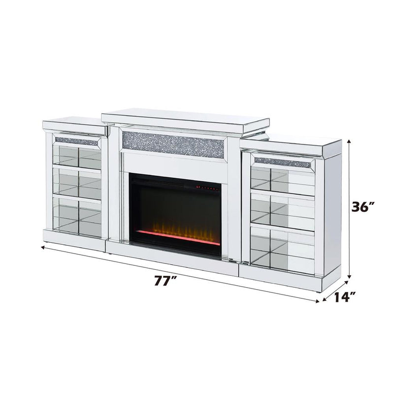 Acme Furniture Noralie 90655 Fireplace IMAGE 5