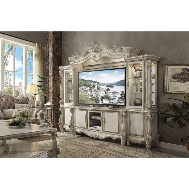 Acme Furniture Versailles 91320 Entertainment Center - Bone White IMAGE 2