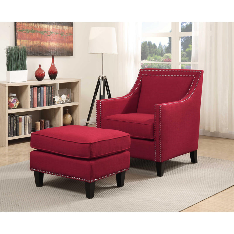 Elements International Erica Stationary Fabric Accent Chair UER084100CA IMAGE 2