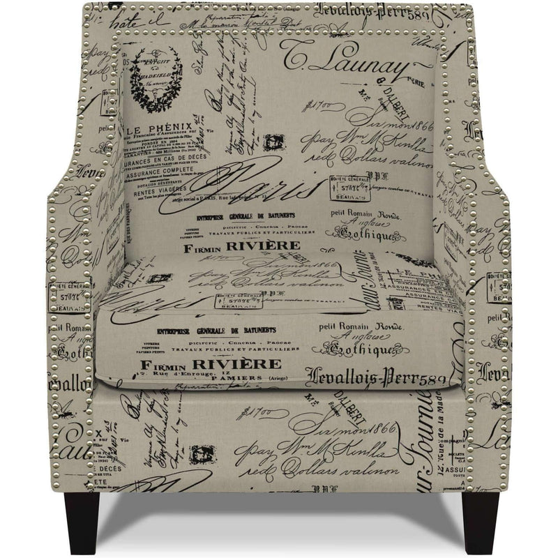 Elements International Erica Stationary Fabric Accent Chair UER636100CA IMAGE 1