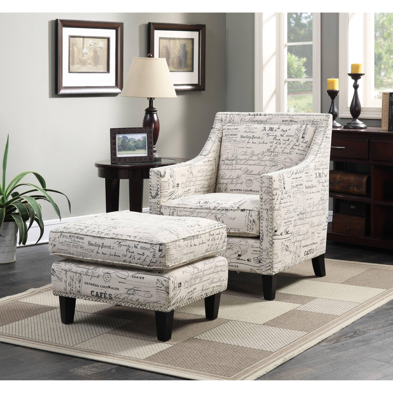 Elements International Erica Stationary Fabric Accent Chair UER636100CA IMAGE 2