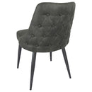  Coaster Furniture Cosmo 106046 Upholstered Dining Side Chair - Grey IMAGE 5