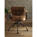 Acme Furniture Hallie 92410 Executive Office Chair - Vintage Whiskey IMAGE 3
