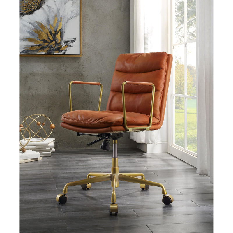 Acme Furniture Dudley 92498 Executive Office Chair - Rust IMAGE 6