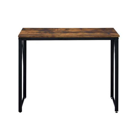 Acme Furniture Zaidin 92600 Writing Desk - Weathered Oak & Black IMAGE 2