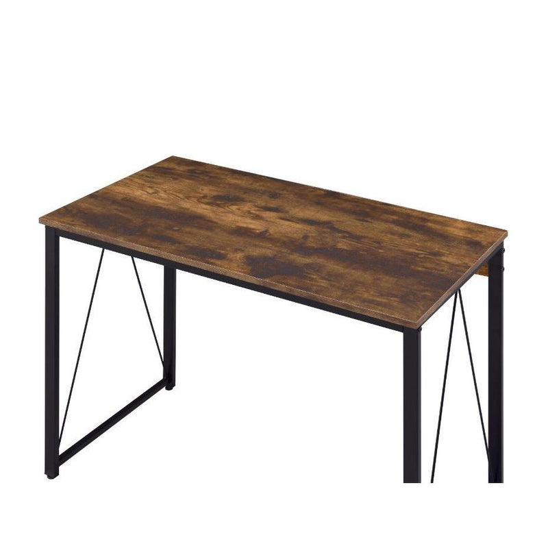 Acme Furniture Zaidin 92600 Writing Desk - Weathered Oak & Black IMAGE 3