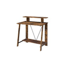Acme Furniture Nypho 92730 Writing Desk - Weathered Oak & Black IMAGE 1