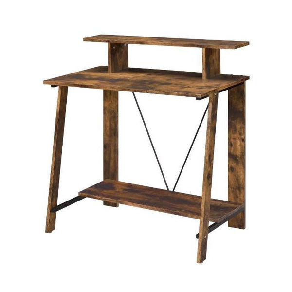 Acme Furniture Nypho 92730 Writing Desk - Weathered Oak & Black IMAGE 1