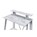 Acme Furniture Nypho 92732 Writing Desk - Antique White & Black IMAGE 2