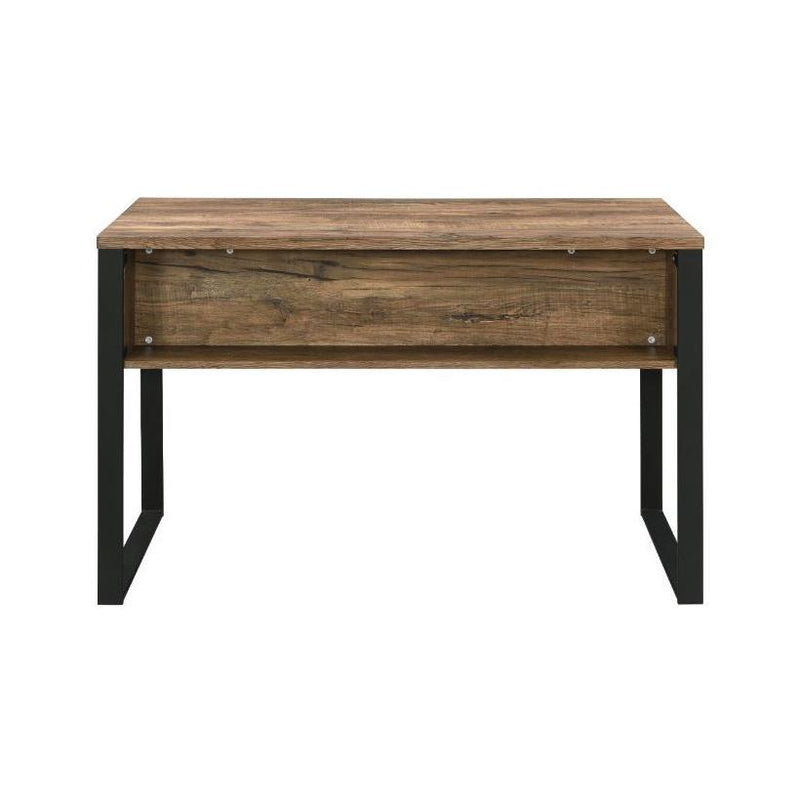 Acme Furniture Aflo 92725 Writing Desk - Weathered Oak & Black IMAGE 5