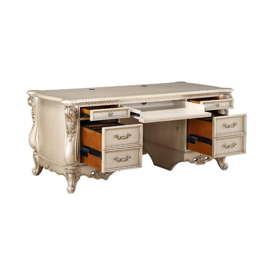 Southern Enterprises Fold-out Convertible Desk - Antique White in Home Office  Desks at StudioLX, image size:900x900