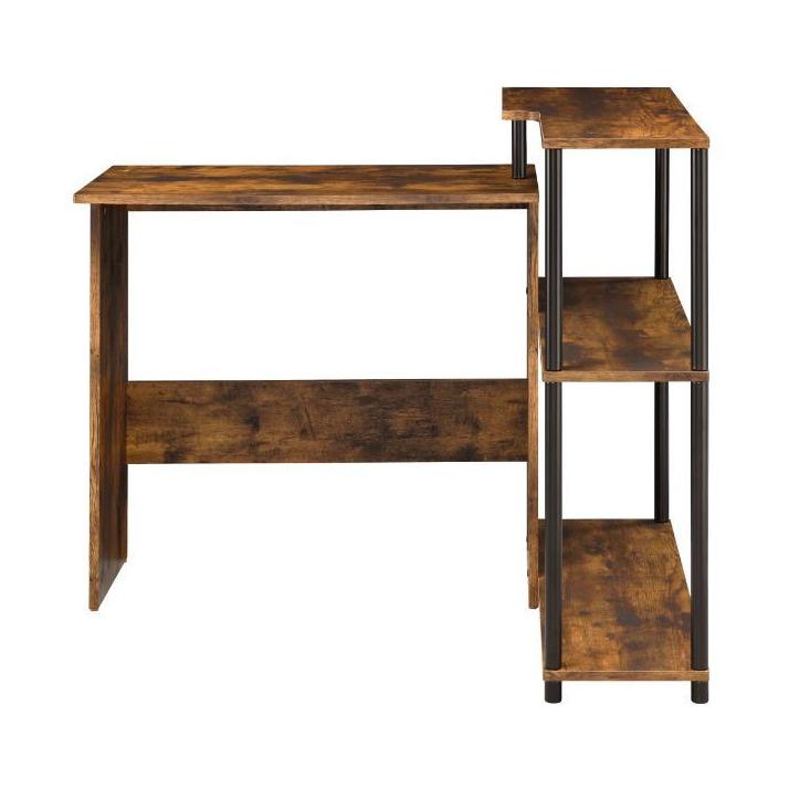 Acme Furniture Ievi 92750 Writing Desk - Weathered Oak & Black IMAGE 2