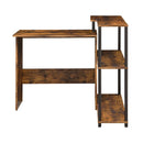 Acme Furniture Ievi 92750 Writing Desk - Weathered Oak & Black IMAGE 3
